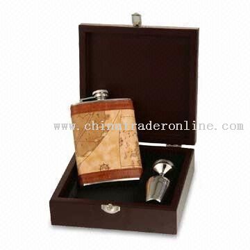 Stainless Steel Hip Flask, Available in Gift Box Packing from China