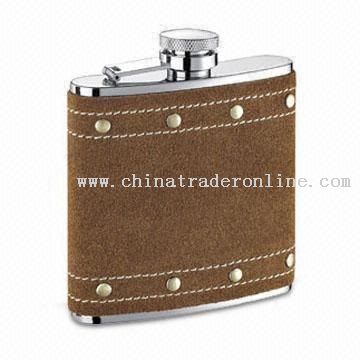 Stainless Steel Hip Flask Covered