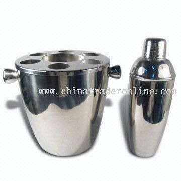 3L Ice Bucket with 700ml Cocktail Shaker from China