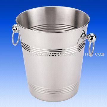 Single-Wall Stainless Steel Ice Bucket with 4.80L Capacity