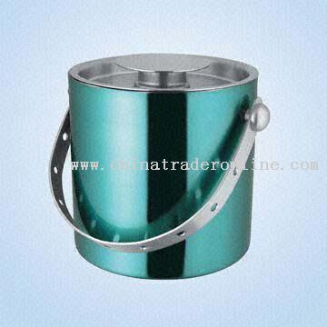 Stainless Steel Double Walled Ice Bucket in Different Colors Combination from China