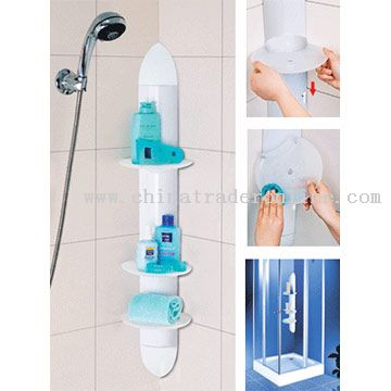 Bathroom Pole Shelf from China