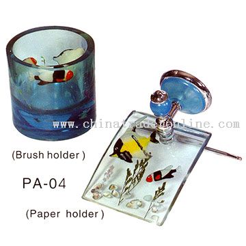 Brush Holder & Paper Holder