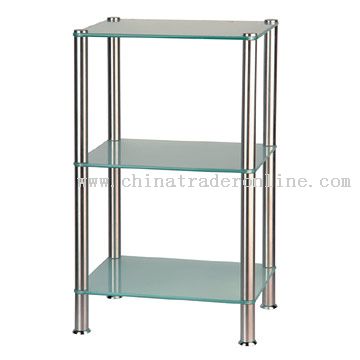 Triple Square Glass Shelf