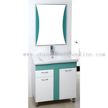 PVC Board Cabinet Ceramic Basin from China