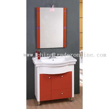 PVC Expansible Board Cabinet with Ceramic Basin from China