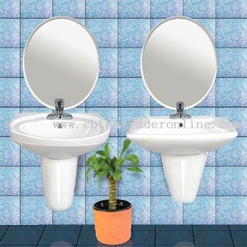 Pedestal Wall Mounted Washbasin from China