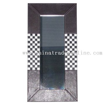 Faux Leather Mirror