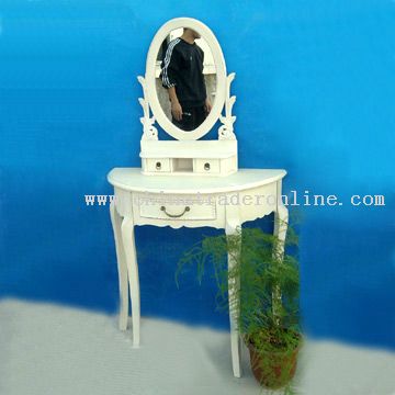 Half Round Table and Mirror from China