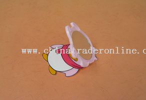 penguin shape mirror(90x72x5mm)