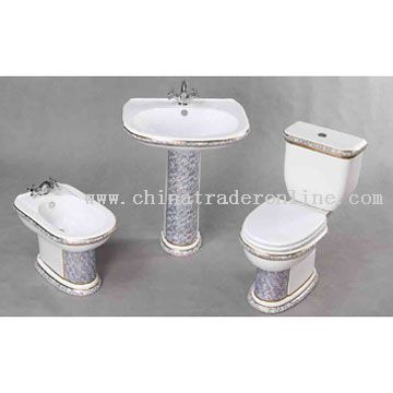 Toilet, Bidet and Washbasin