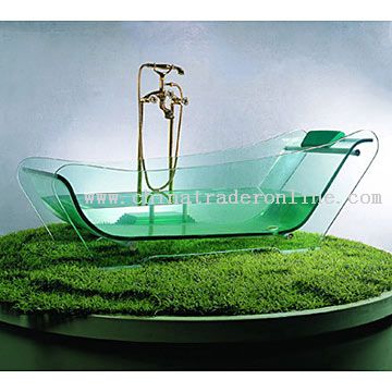 glass toilet