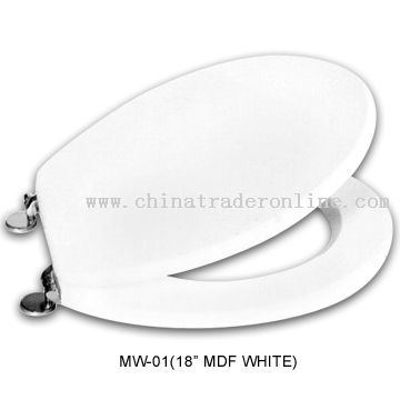 18 MDF White Toilet Seat