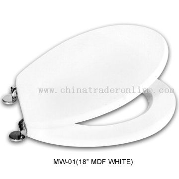 18 MDF White Toilet Seat from China