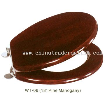 Pine Mahogany Toilet Seat