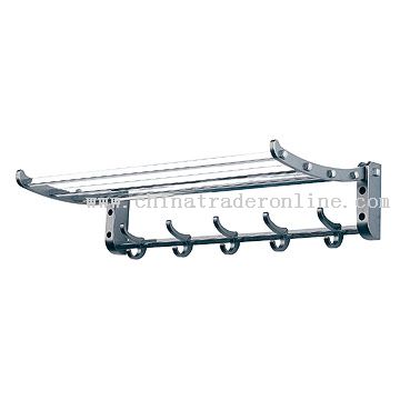 Towel Rack  Bathroom on Towel Rack With Hook Foldaway Towel Rack Wholesale Towel Shelf