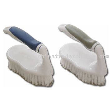 Plastic Clothes Brush (TPR Handle)