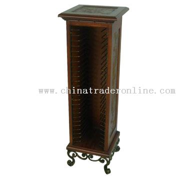 Wooden and Metal CD Rack from China