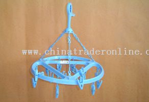 large round clotheshorse with 18 clips