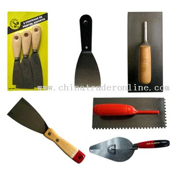 Plastering Trowels, Scrapers and Brick Laying Trowels