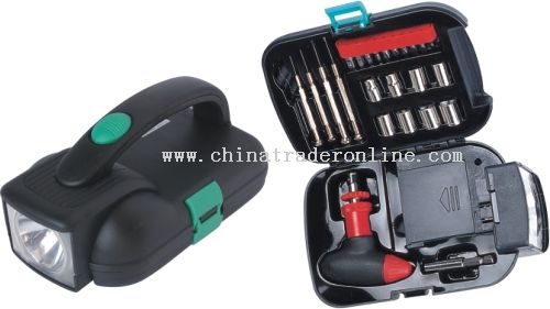 Tool kits with flashlighter from China