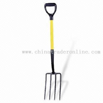 Carbon Steel Digging Fork with Thickness of 2.5mm and PP Grip
