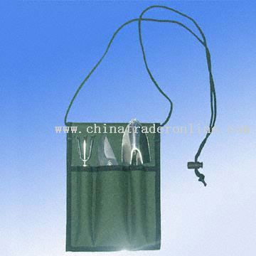 Convenient Garden Tools in Pouch, Three Piece in One Set from China