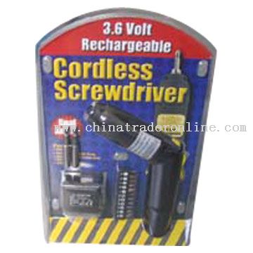 3.6V Cordless Screwdriver from China