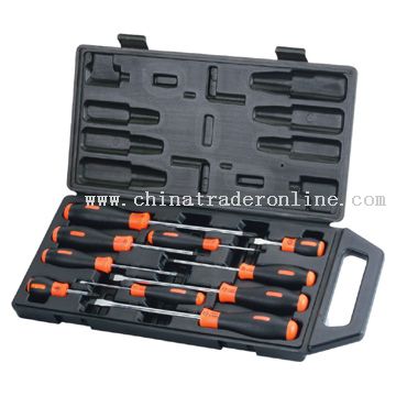 Cushion Grip Screwdriver Set - 10pcs