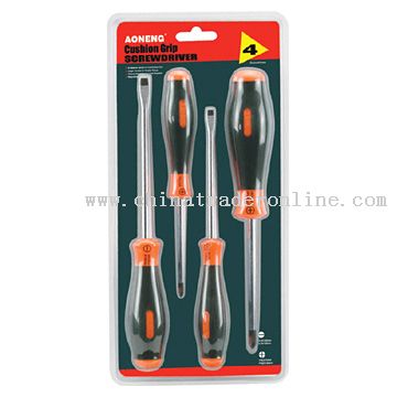 Cushion Grip Screwdriver Set - 4pcs