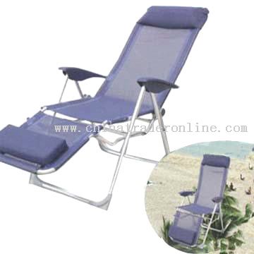 Hi-Back Folding Chair with Footrest from China