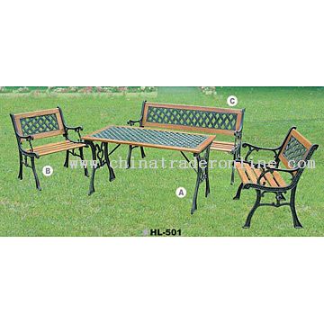 4pc Park Furniture Set from China