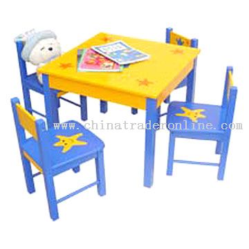 Wooden Table and Chairs