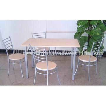 Rectangluar Dining Set (1 Table With 4 Chairs)