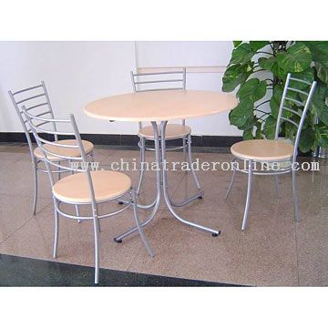 Round Dining Set (1 Table With 4 Chairs)