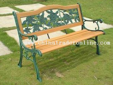 Resin back park bench from China