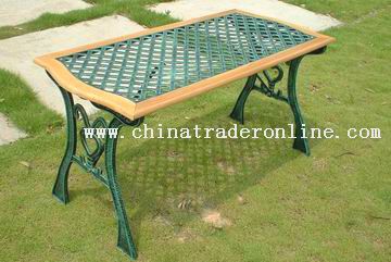 Resin top park table from China