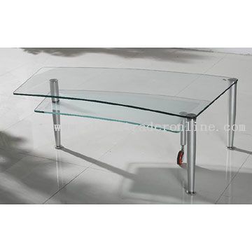 Modern Metal and Glass Coffee Table from China