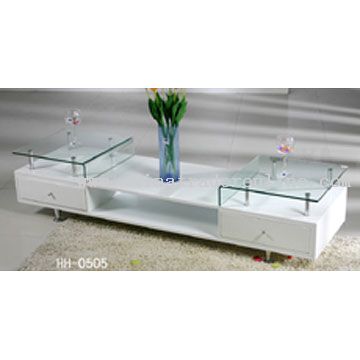 Modern Metal and Glass TV Stand