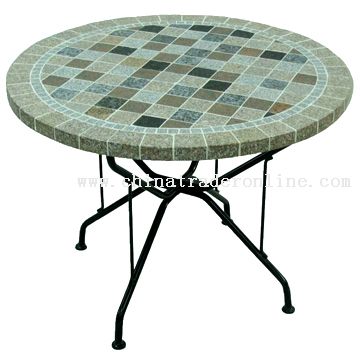 Granite round table