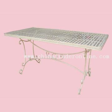 Metal Large Retangular Table