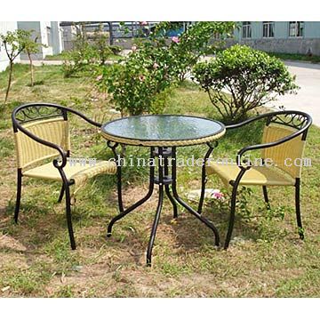 Rattan Chair Set