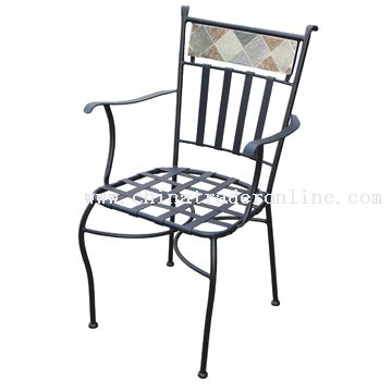 Stone back arm chair from China