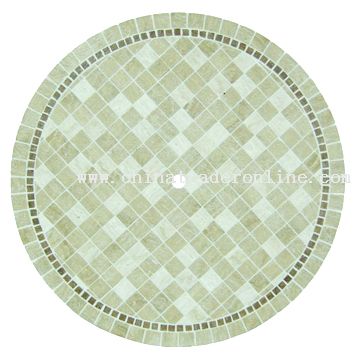 Travertine round table top from China