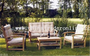 Outdoor Wooden Furniture with cushion