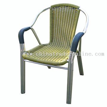 Aluminum-Rattan Chair