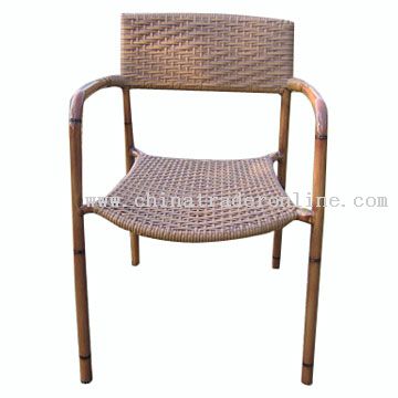 Aluminum-Rattan Chair