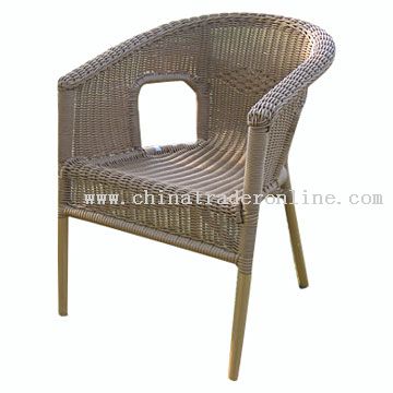 Aluminum-Rattan Chair