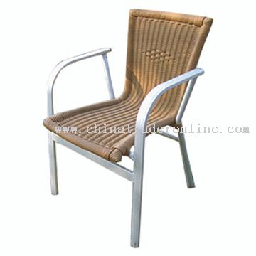Aluminum-Rattan Chair