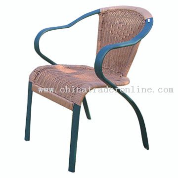 Aluminum-Rattan Chair